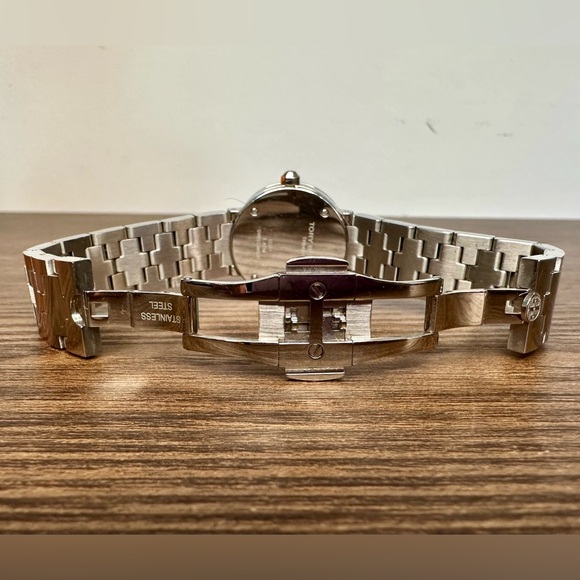 Tory Burch Reva Stainless Steel Watch TRB4010 Navy/Silver - Picture 9 of 12